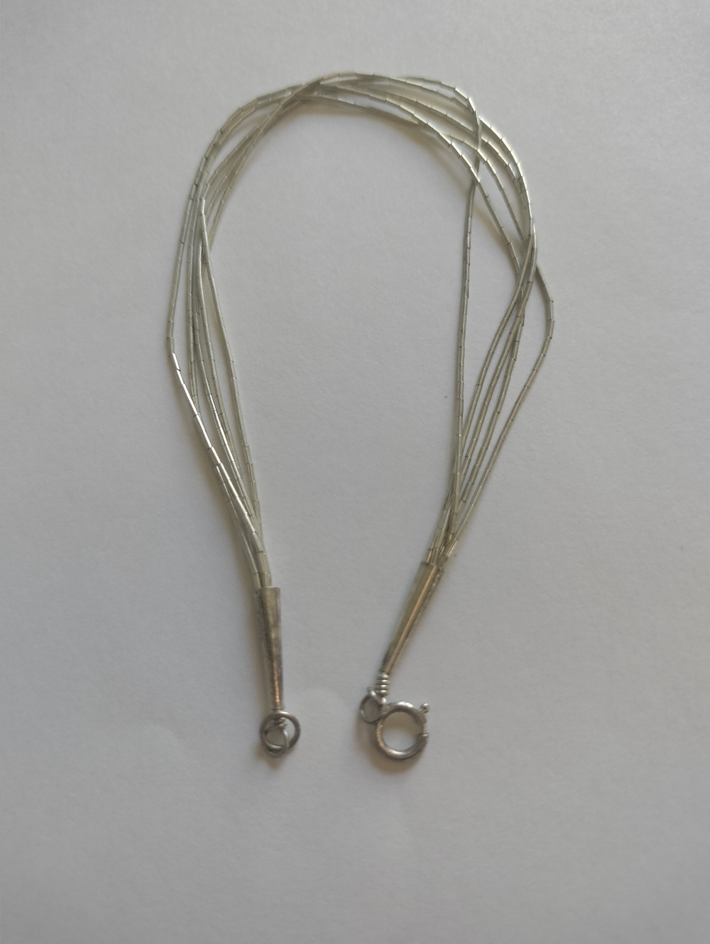 Vintage Native American Sterling Silver Five Strand Bracelet